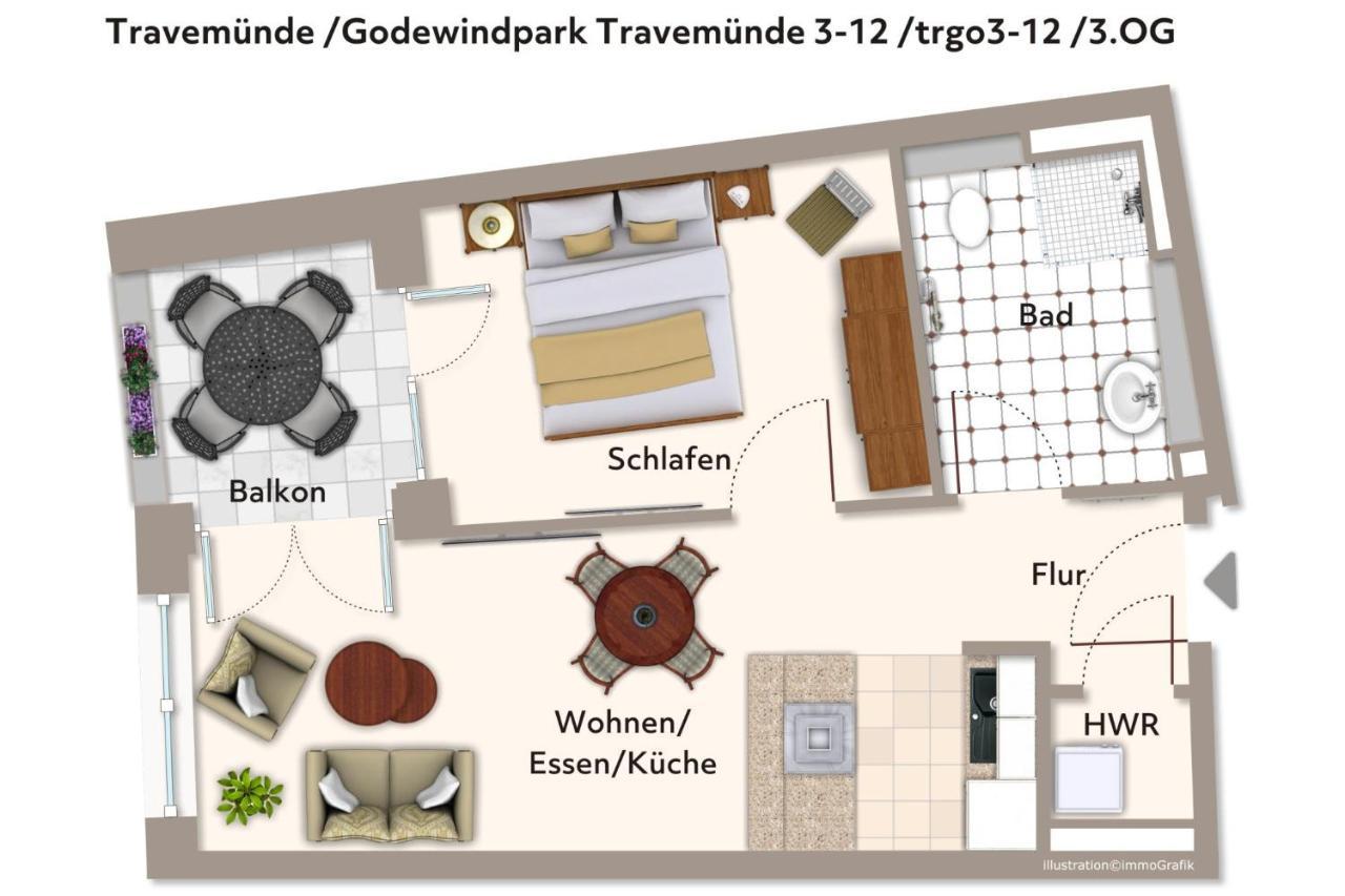 Godewindpark Travemuende Godewindpark Travemuende 3-12 Apartment Lübeck Exterior foto